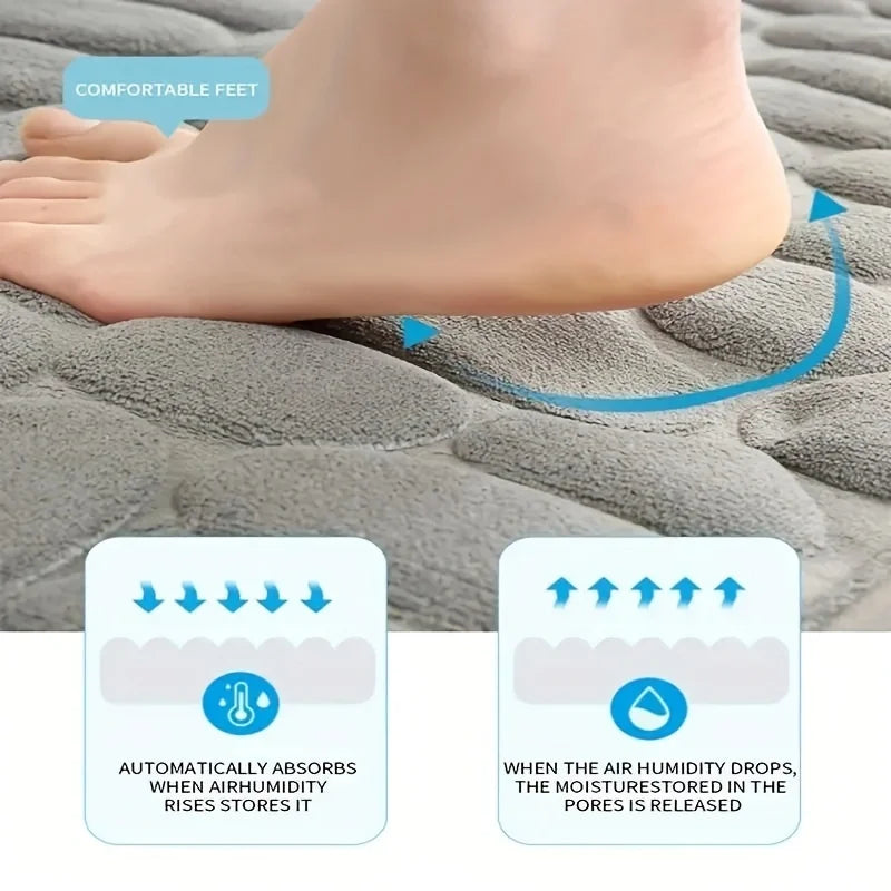 U-Shaped Waterproof Anti-Slip Toilet Floor Mat