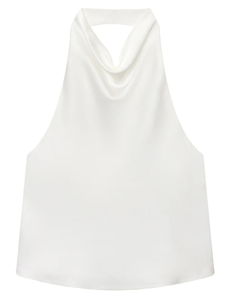 Satin Halter Top