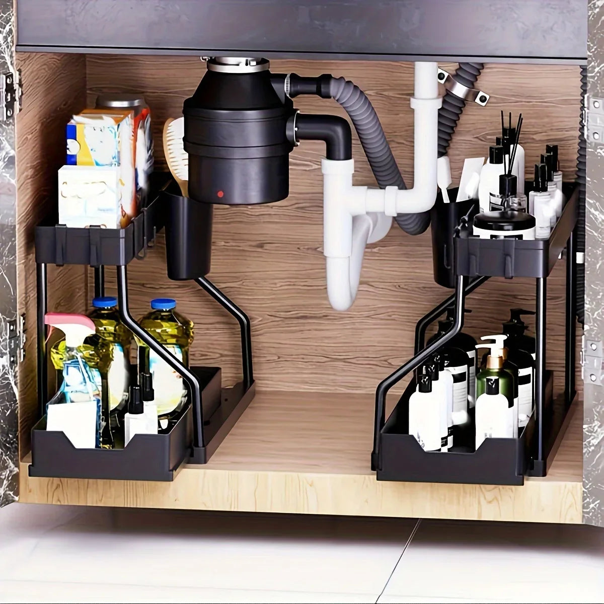 2-Tier Under Sink Pull-Out Organizer