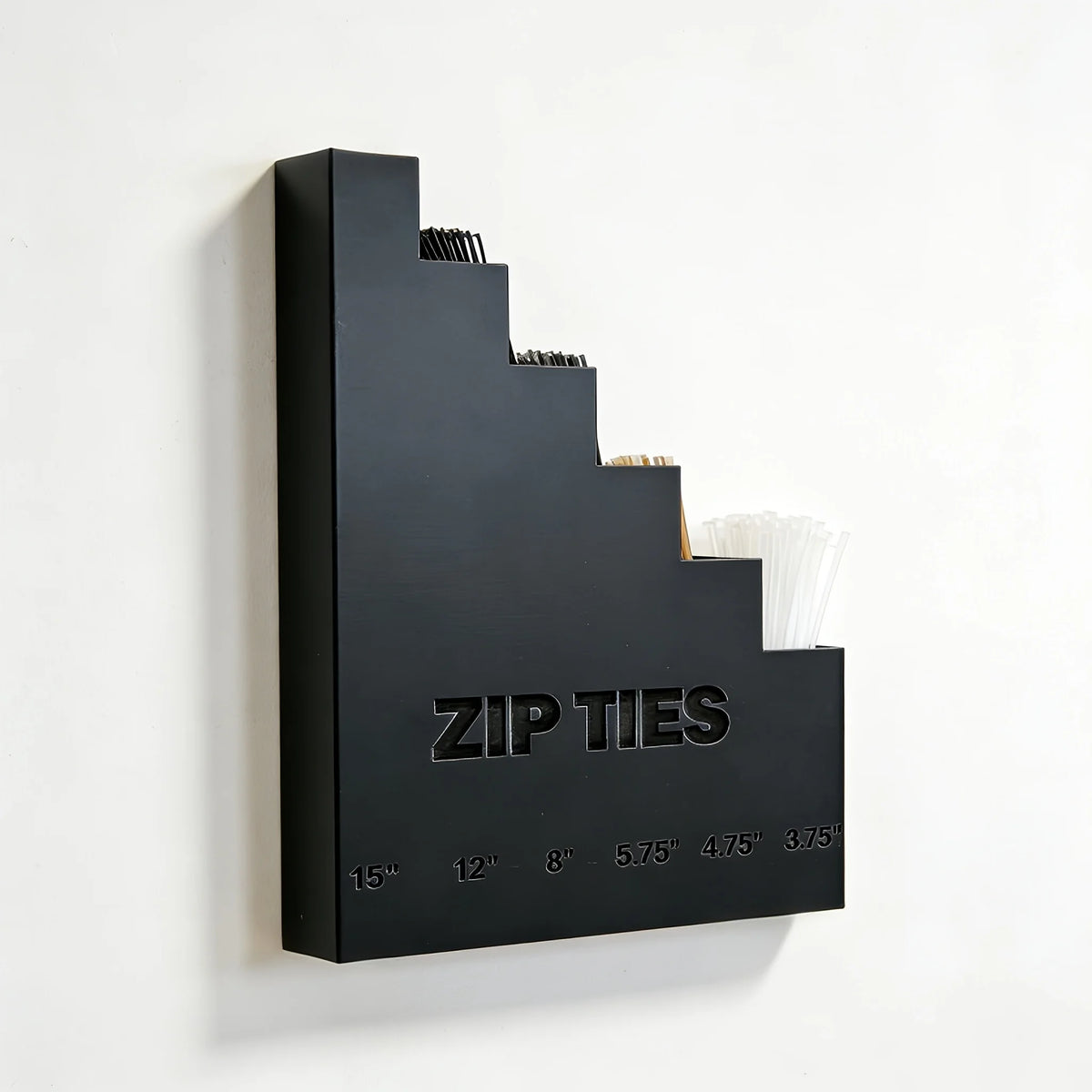Wall-Mount Zip Tie Organizer