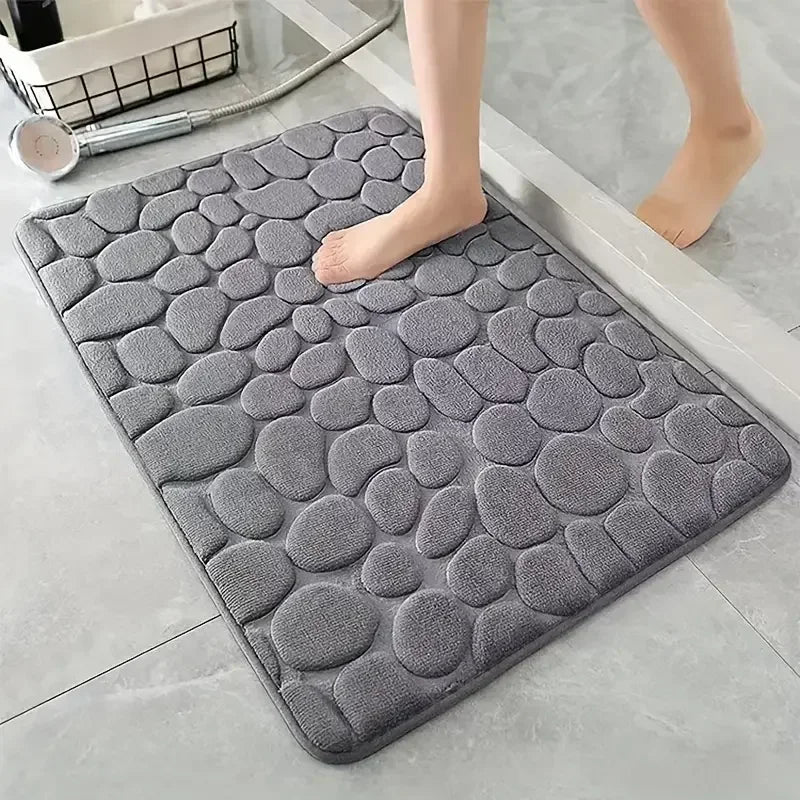 3D Non-Slip Absorbent Bathroom Mat – Quick Drying