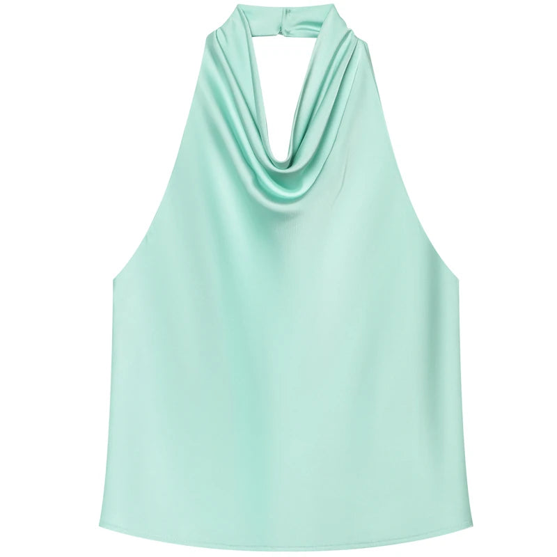 Satin Halter Top