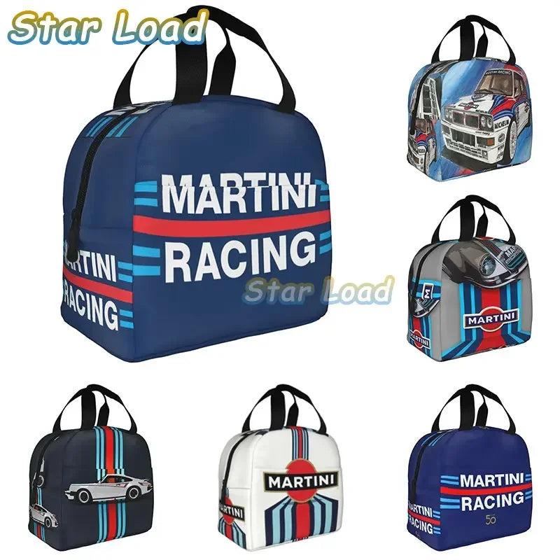 Racing Stripe Insulated Lunch Bag