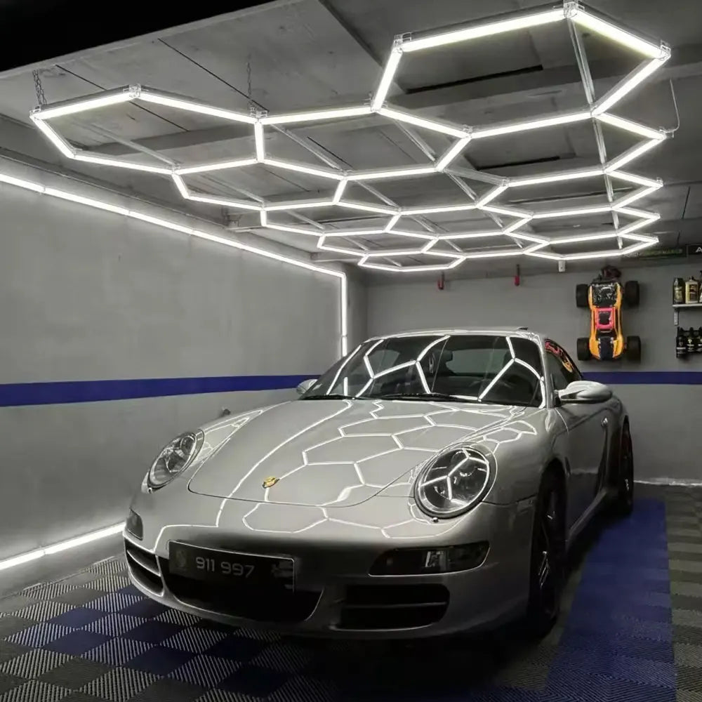 Hexagonal Garage LED Light