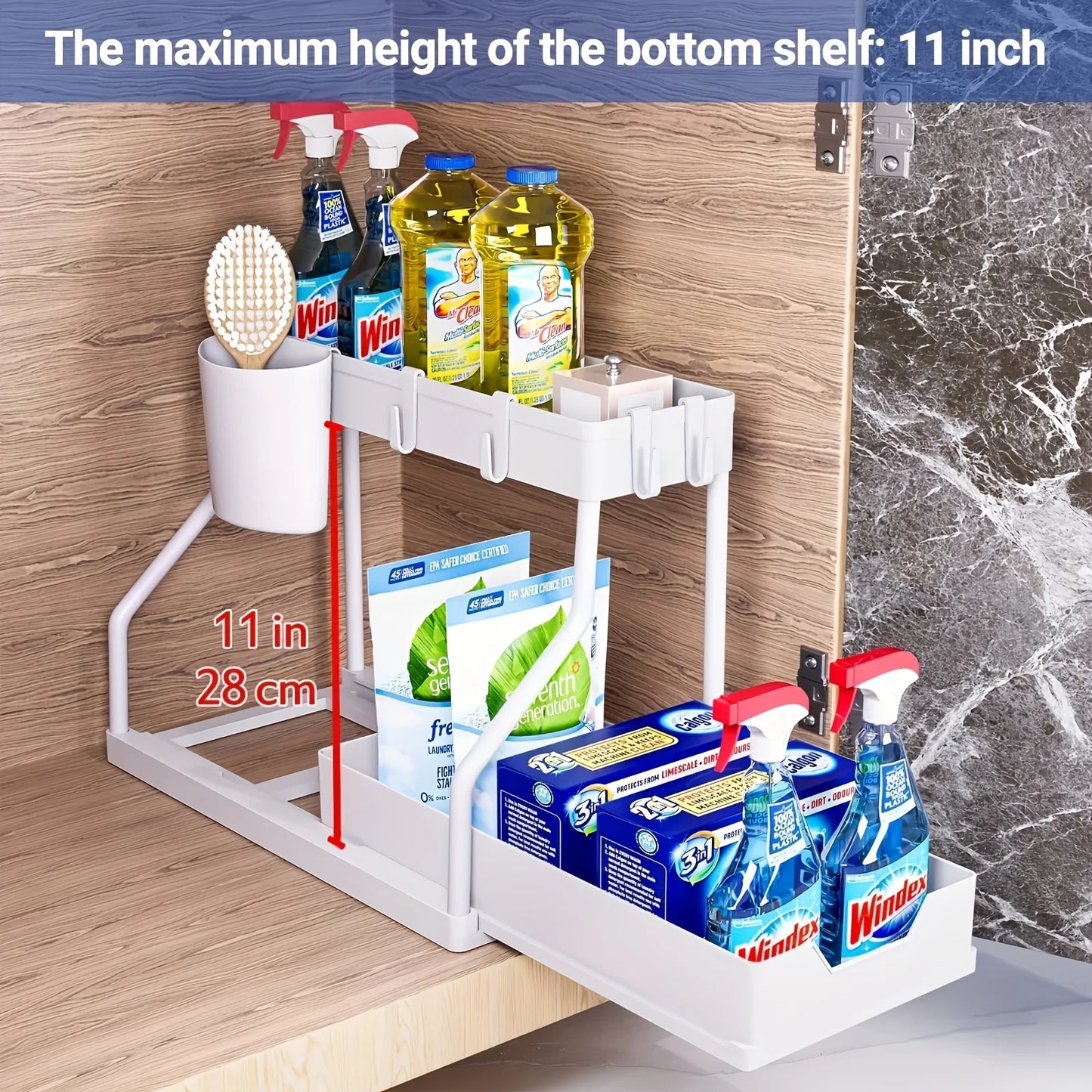 2-Tier Under Sink Pull-Out Organizer