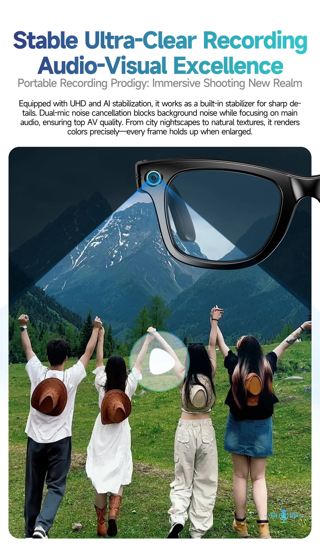 AI Camera Smart Glasses
