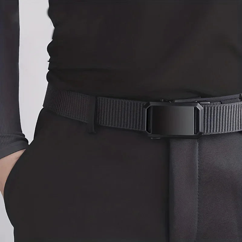 Men’s Automatic Canvas Tactical Belt
