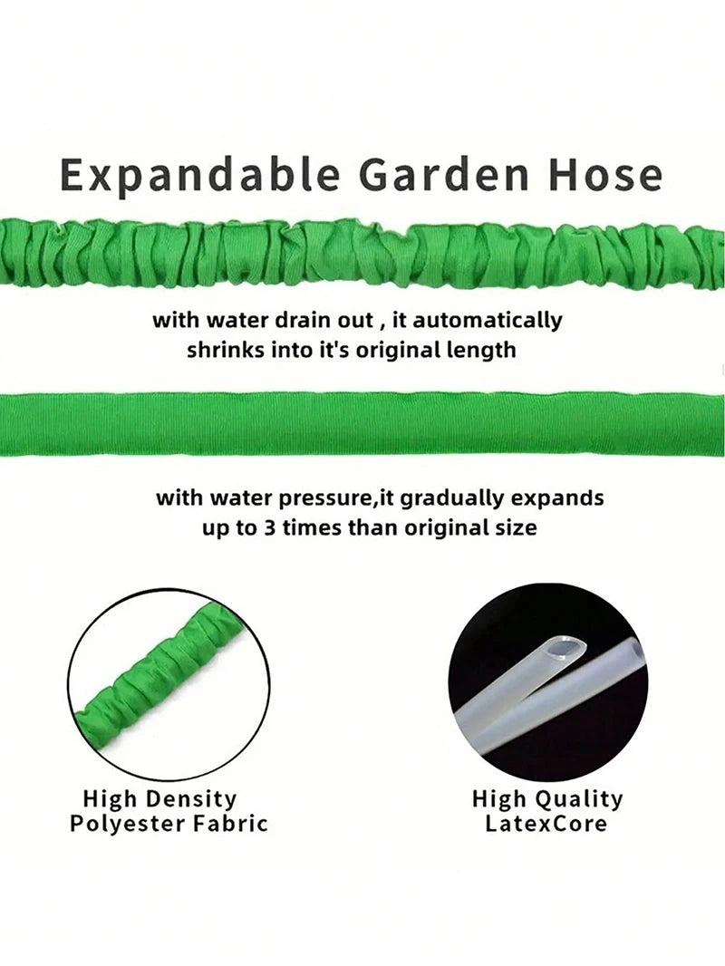 Expandable Magic Garden Hose – High-Pressure Water Spray Gun