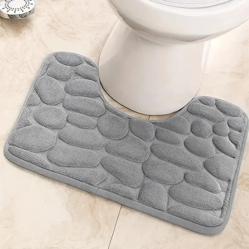 U-Shaped Waterproof Anti-Slip Toilet Floor Mat