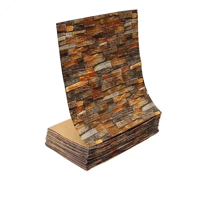 3D Self-Adhesive Brick Wallpaper