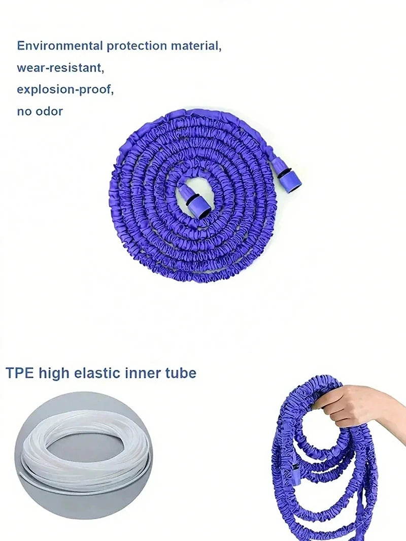 Expandable Magic Garden Hose – High-Pressure Water Spray Gun