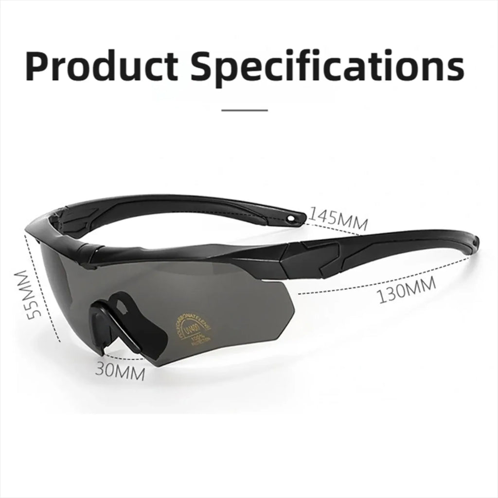 Tactical 3-Lens Goggles