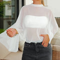 Women’s Sheer Mesh Poncho