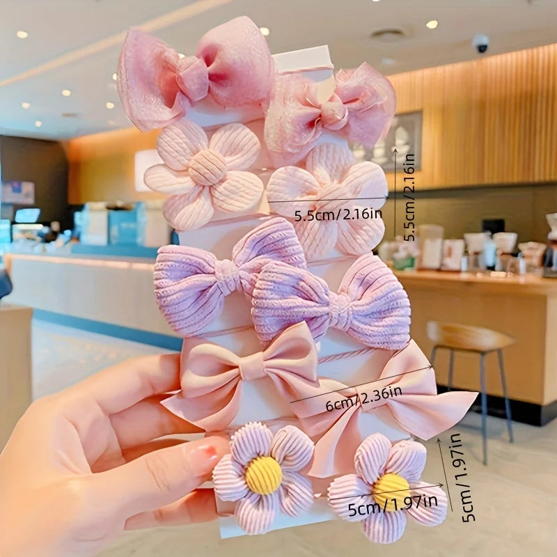 Bow Hair Ties Set