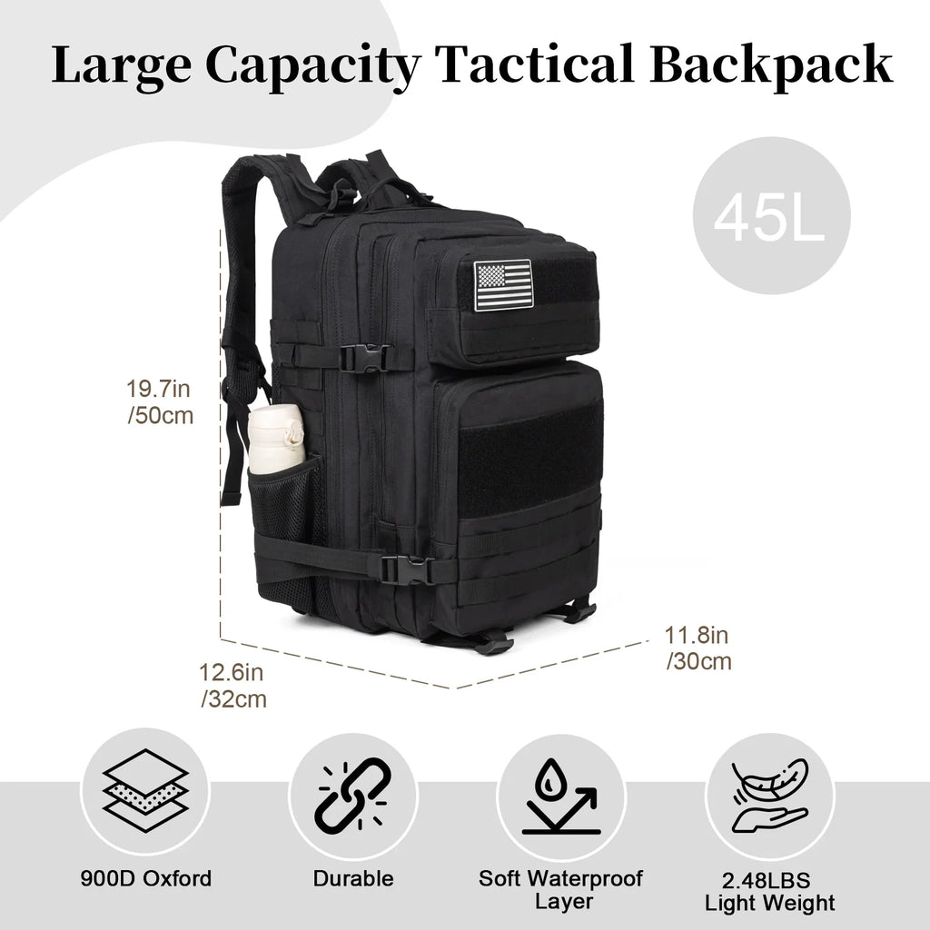 45L Tactical Outdoor Backpack