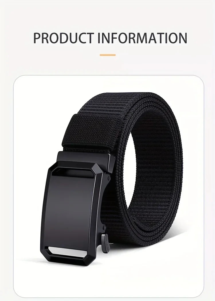 Men’s Automatic Canvas Tactical Belt