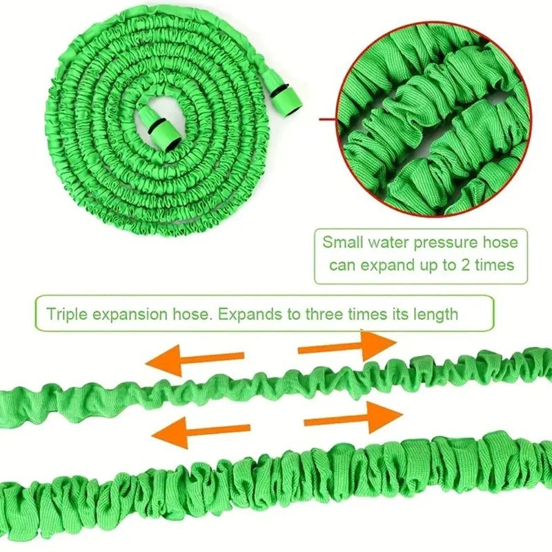 Expandable Magic Garden Hose – High-Pressure Water Spray Gun