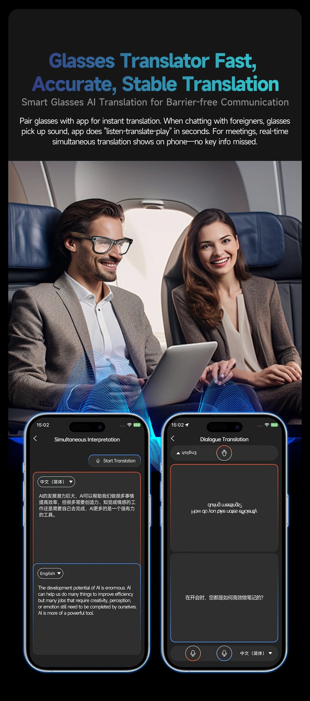 AI Camera Smart Glasses