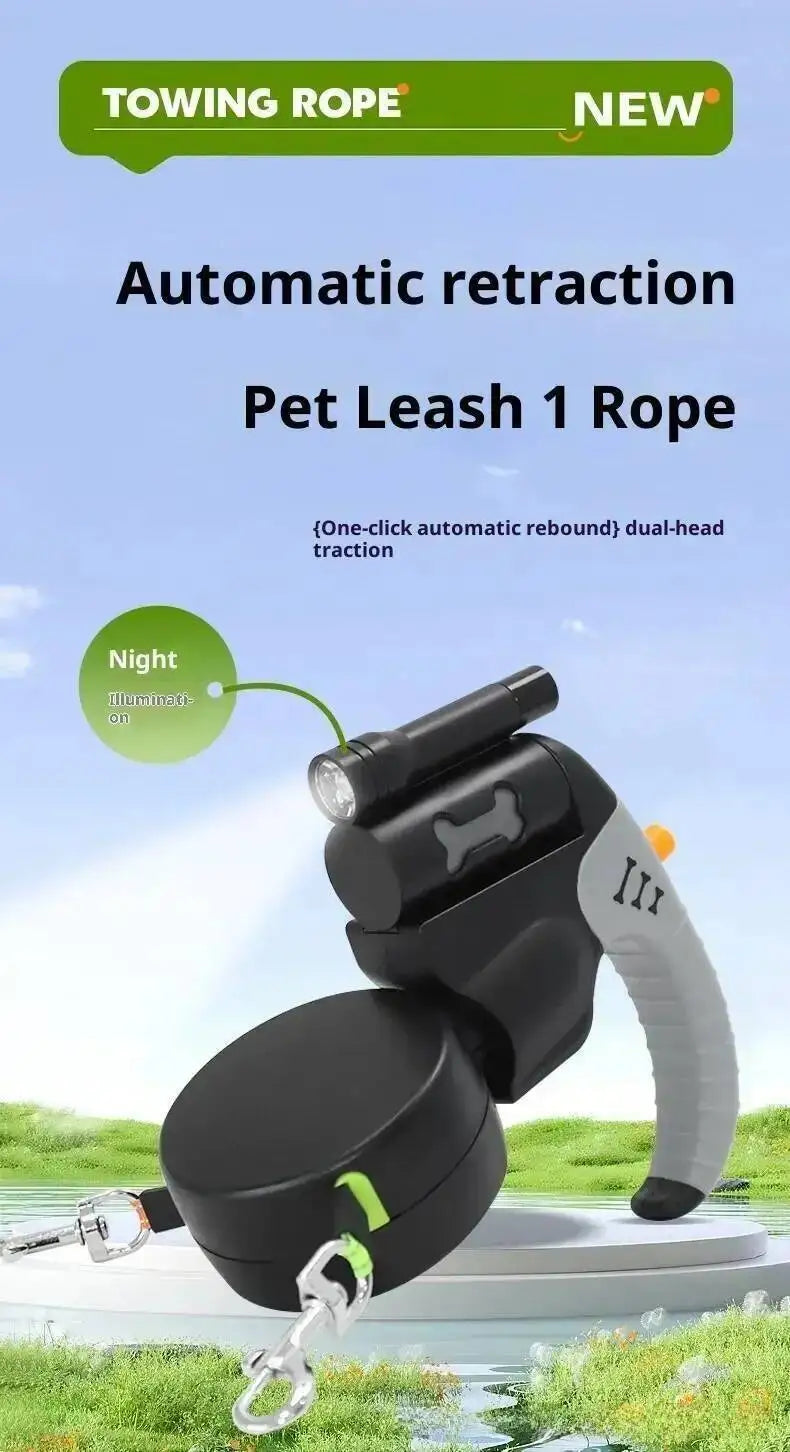 3M Double Dog Leash with LED