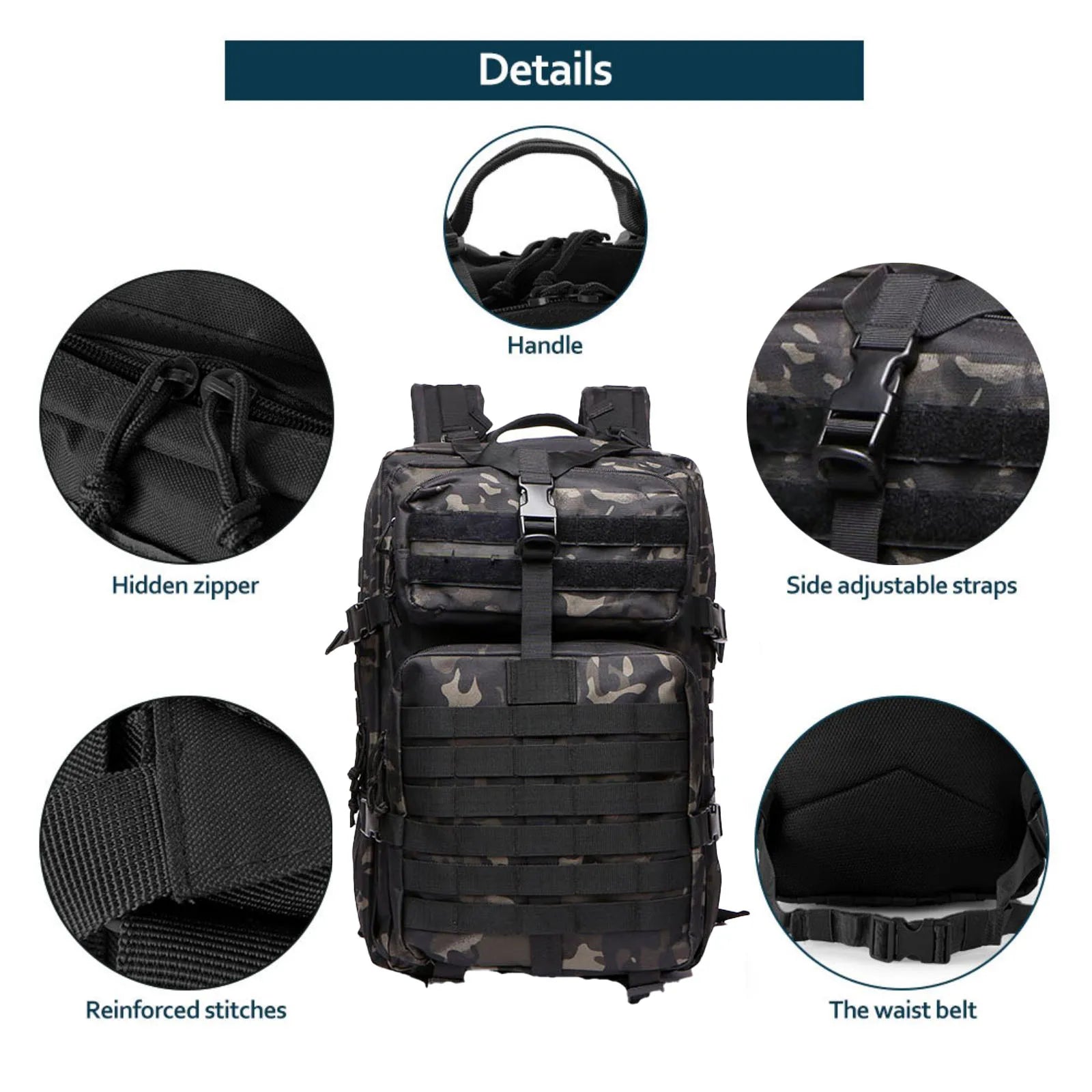 25L/50L Waterproof Outdoor Backpack