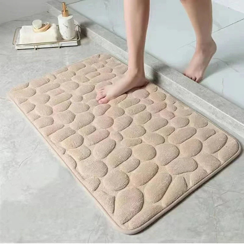 3D Non-Slip Absorbent Bathroom Mat – Quick Drying