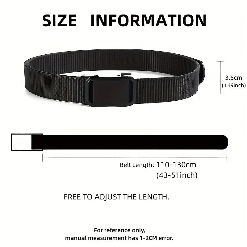 Men’s Automatic Canvas Tactical Belt