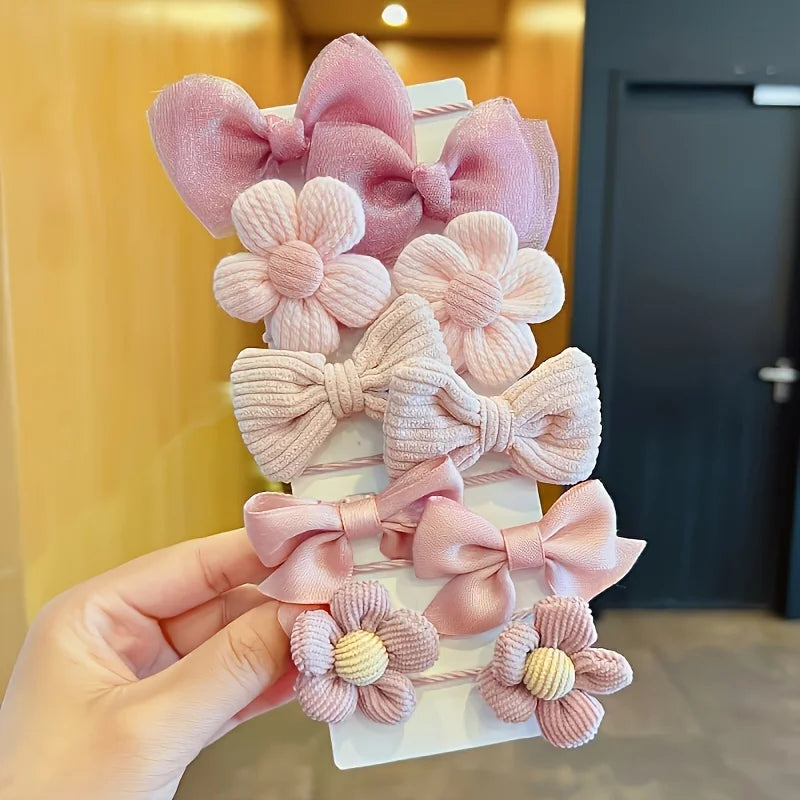 Bow Hair Ties Set