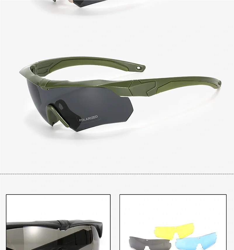 Tactical 3-Lens Goggles