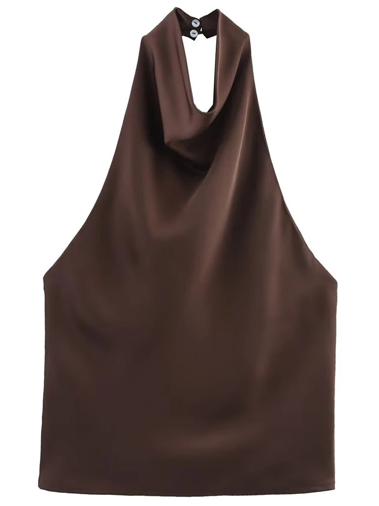 Satin Halter Top