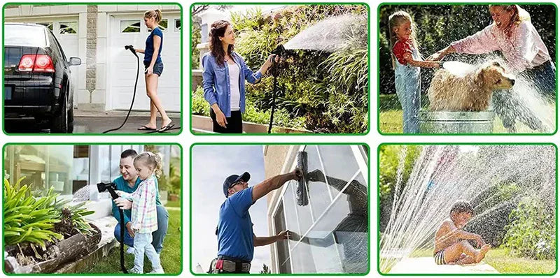 Expandable Magic Garden Hose – High-Pressure Water Spray Gun