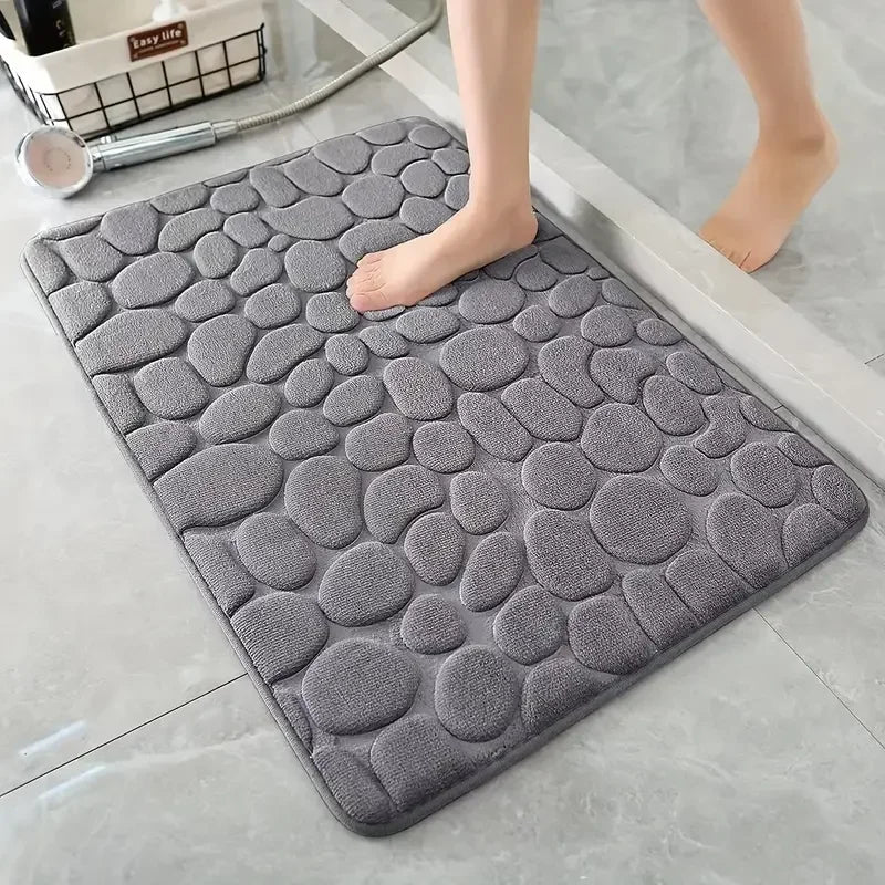 3D Non-Slip Absorbent Bathroom Mat – Quick Drying