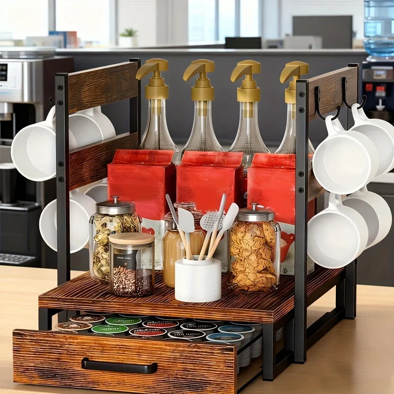 2-Tier Coffee Station Organizer