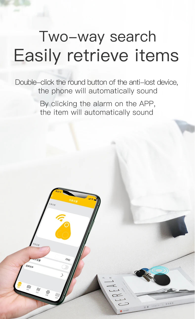 Mini Bluetooth Smart Tracker – GPS Locator & Key Finder