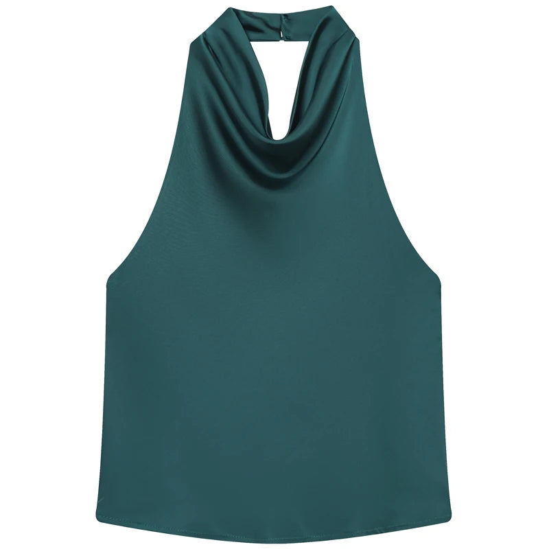 Satin Halter Top