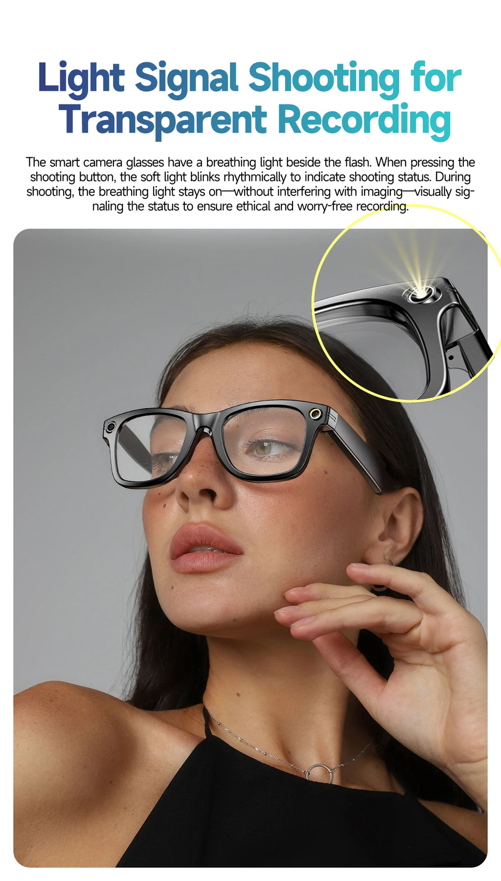 AI Camera Smart Glasses