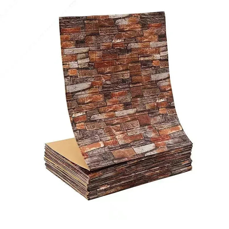 3D Self-Adhesive Brick Wallpaper