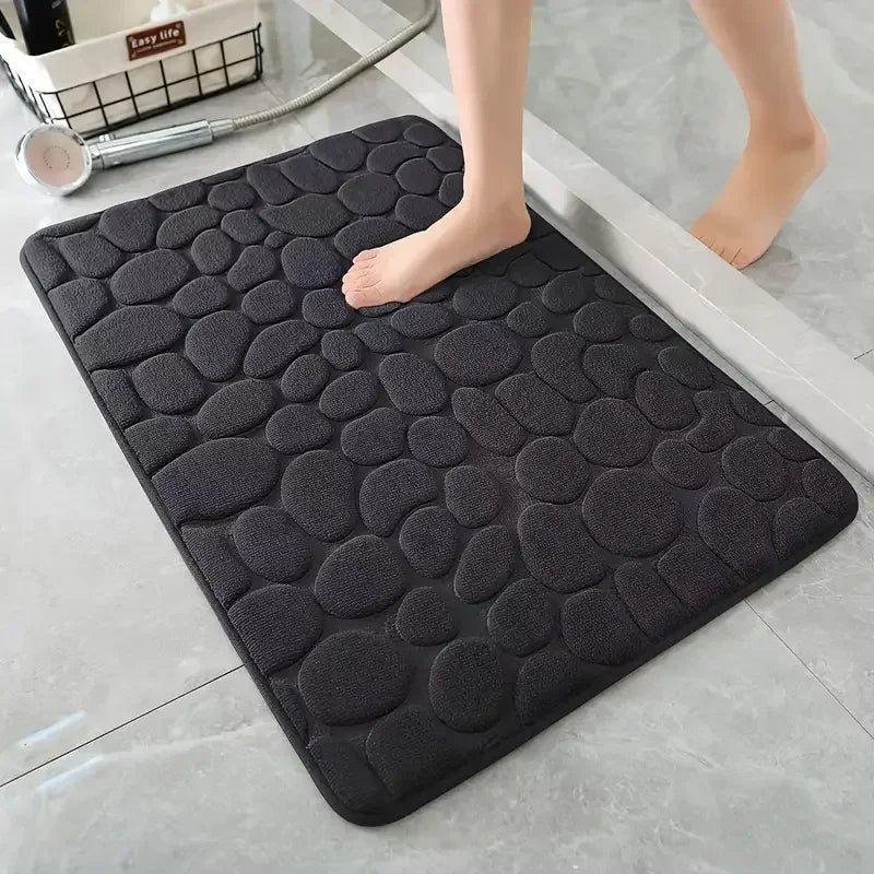 3D Non-Slip Absorbent Bathroom Mat – Quick Drying