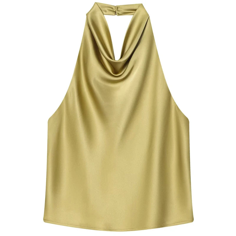 Satin Halter Top