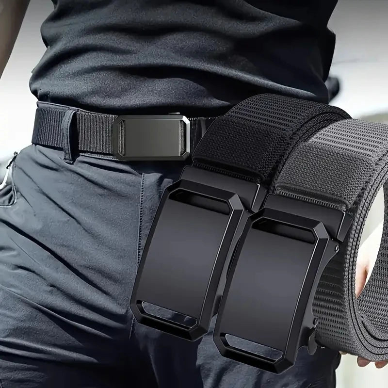 Men’s Automatic Canvas Tactical Belt