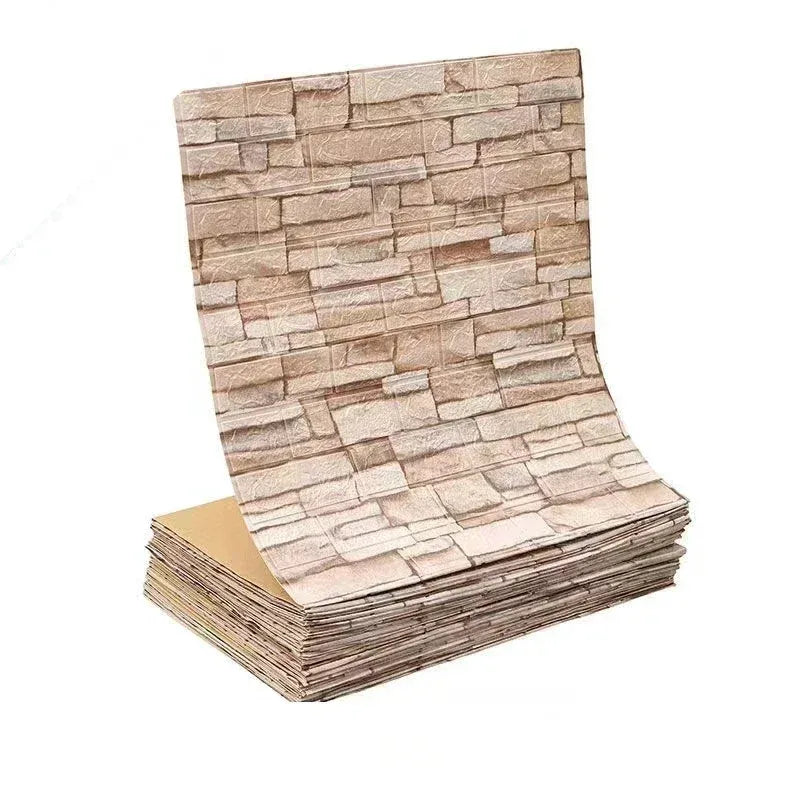 3D Self-Adhesive Brick Wallpaper
