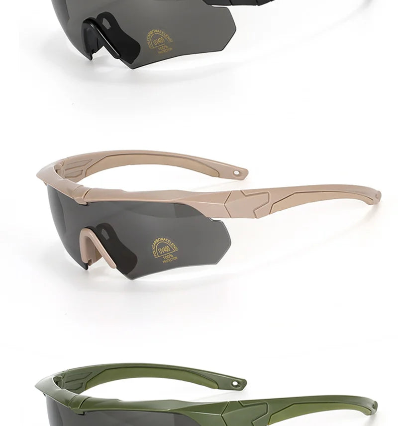 Tactical 3-Lens Goggles
