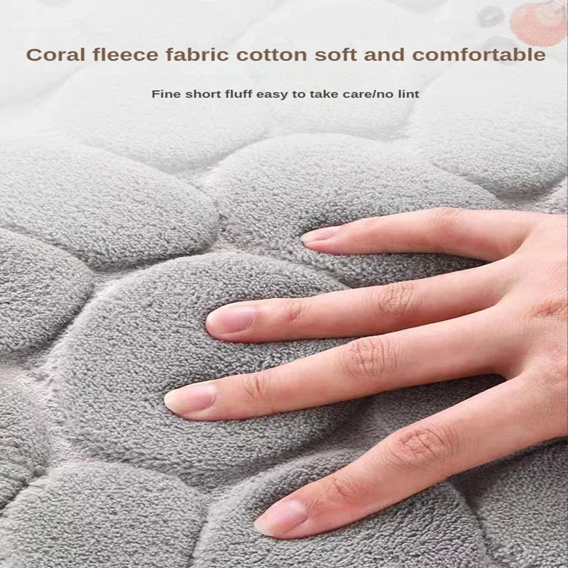 3D Non-Slip Absorbent Bathroom Mat – Quick Drying