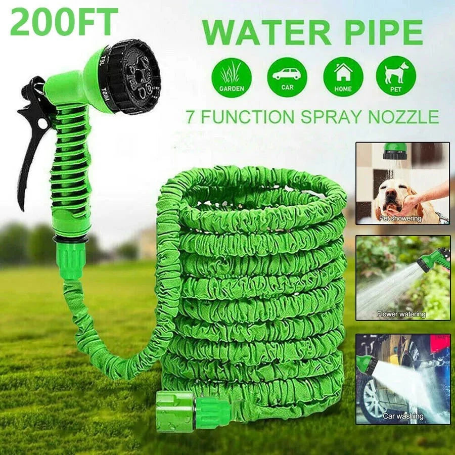 Expandable Magic Garden Hose – High-Pressure Water Spray Gun