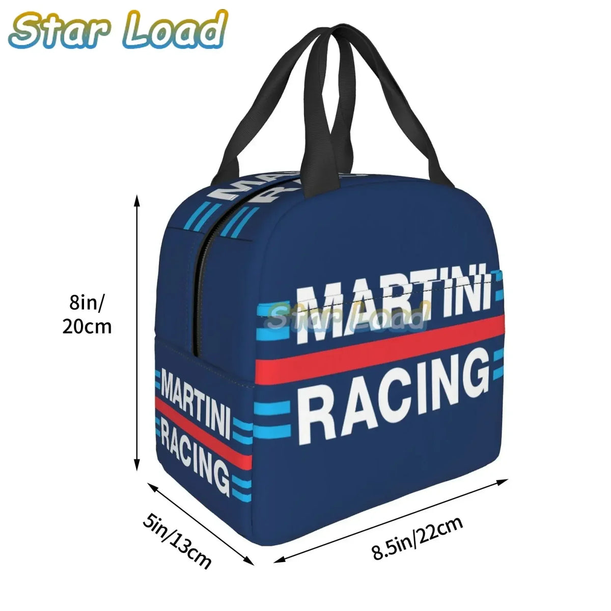 Racing Stripe Insulated Lunch Bag