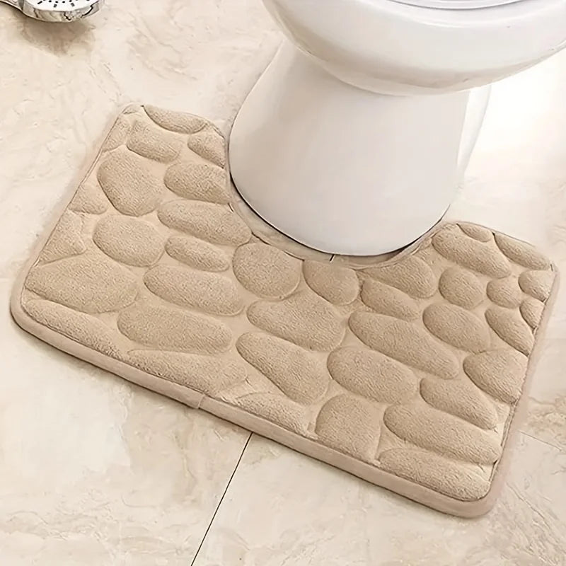 U-Shaped Waterproof Anti-Slip Toilet Floor Mat