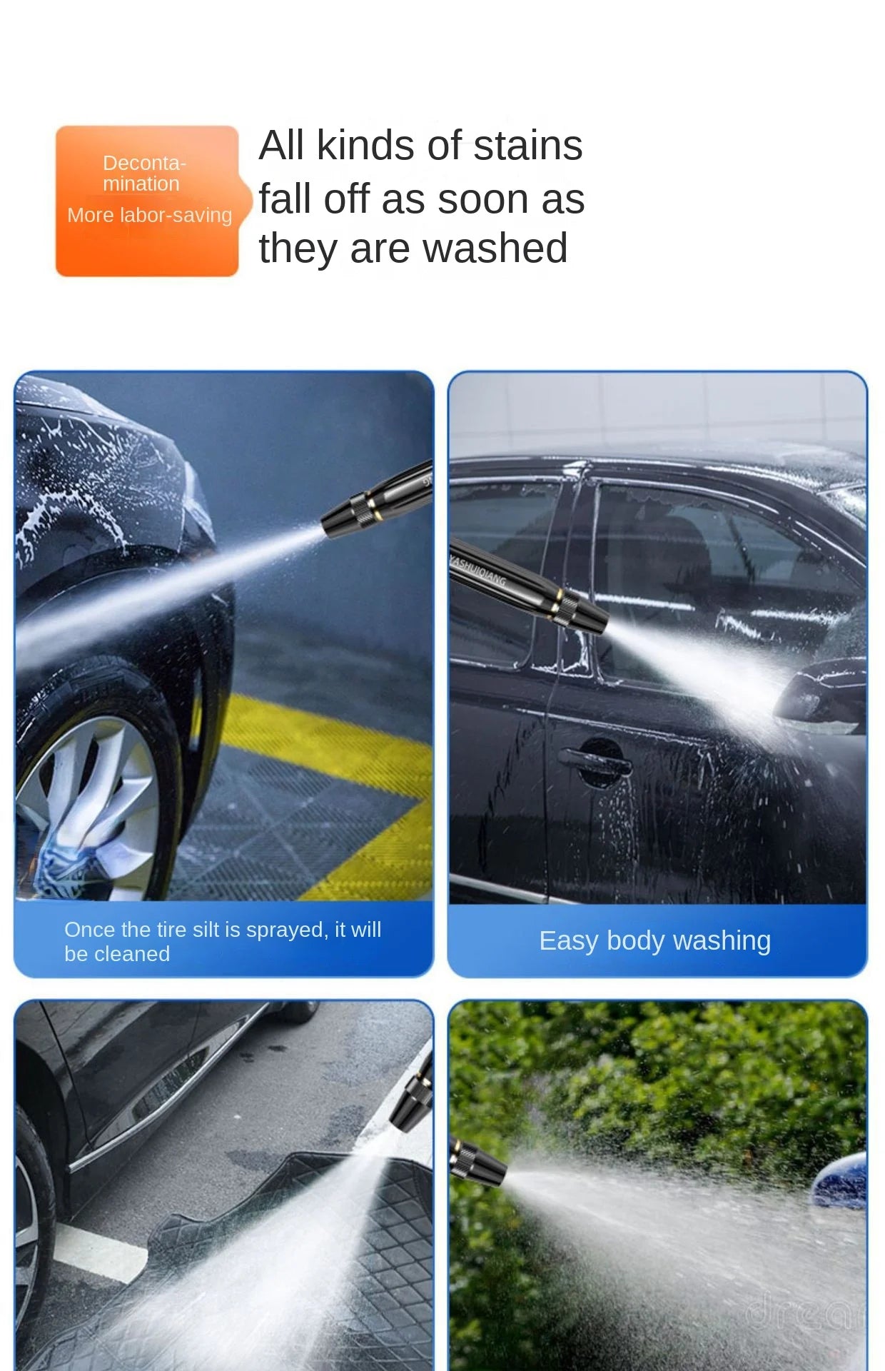 High-Pressure Car Wash Water Gun