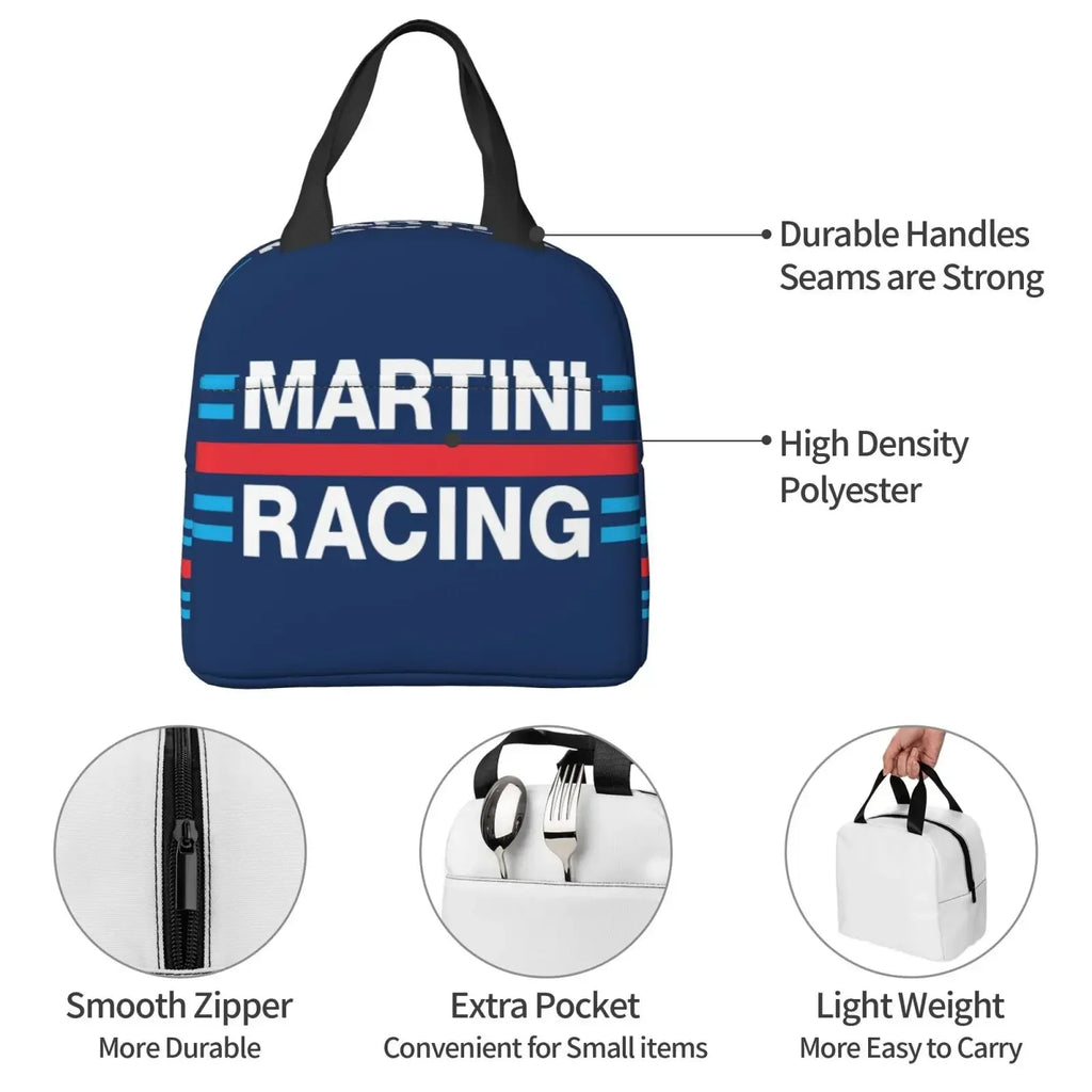 Racing Stripe Insulated Lunch Bag