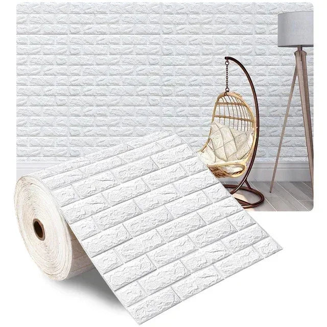 3D Self-Adhesive Brick Wallpaper