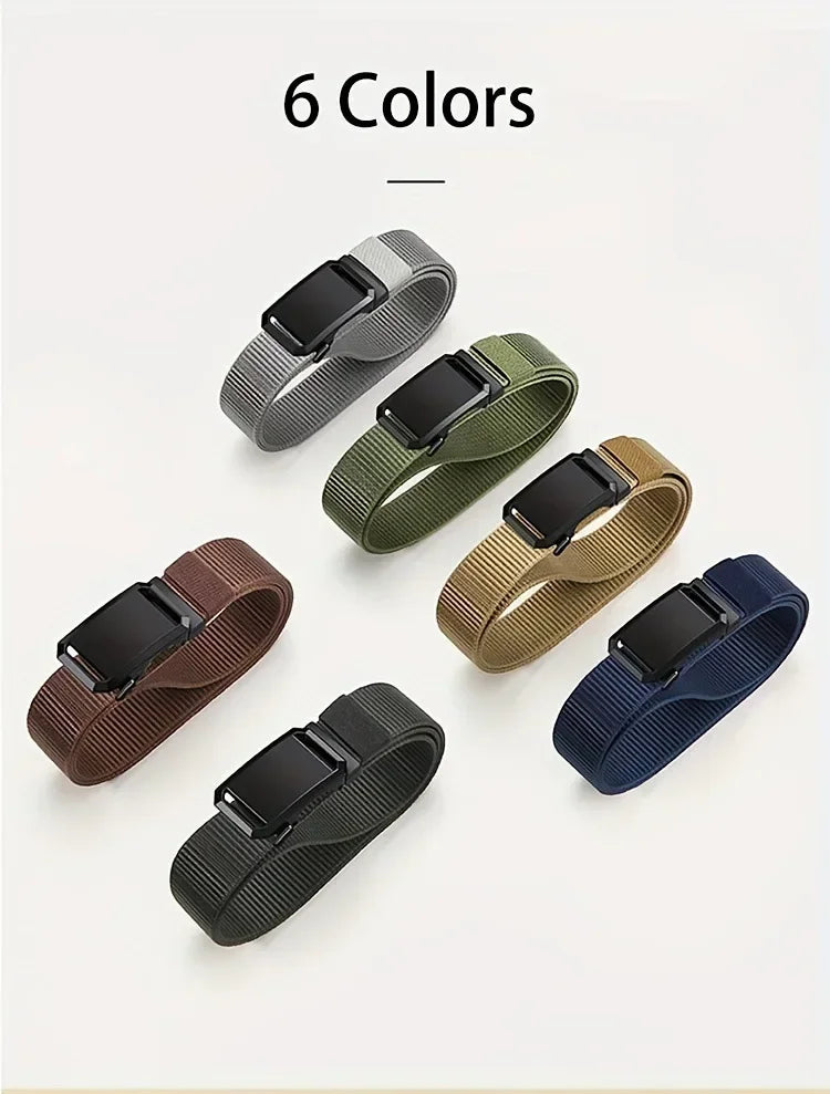 Men’s Automatic Canvas Tactical Belt
