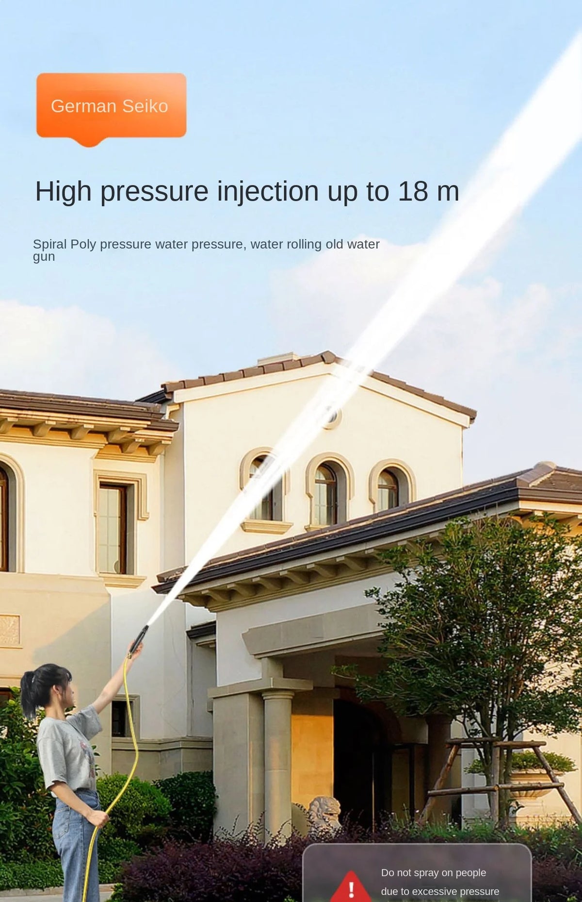 High-Pressure Car Wash Water Gun